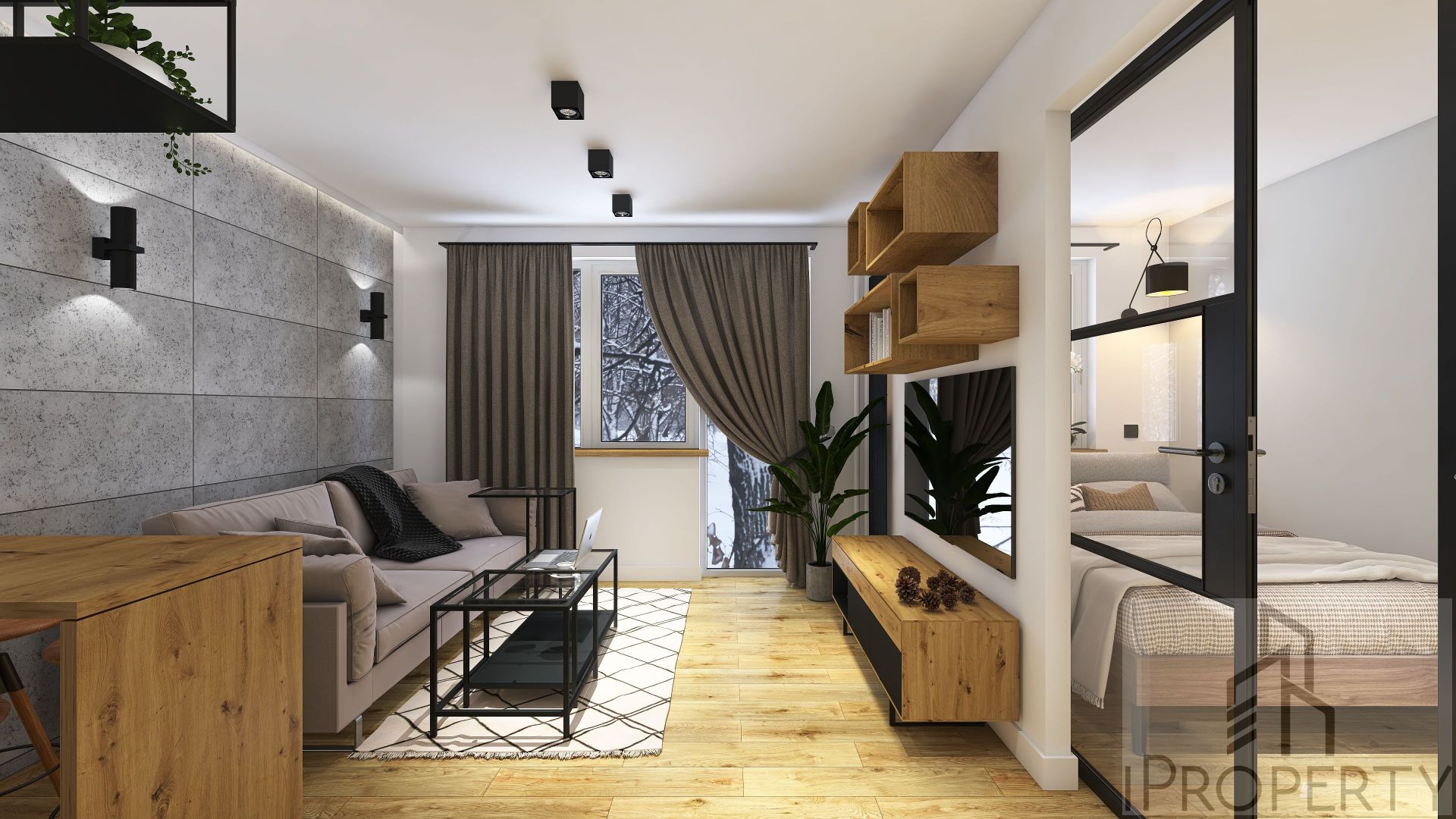 20latków Warszawa – salon z aneksem kuchennym (6)
