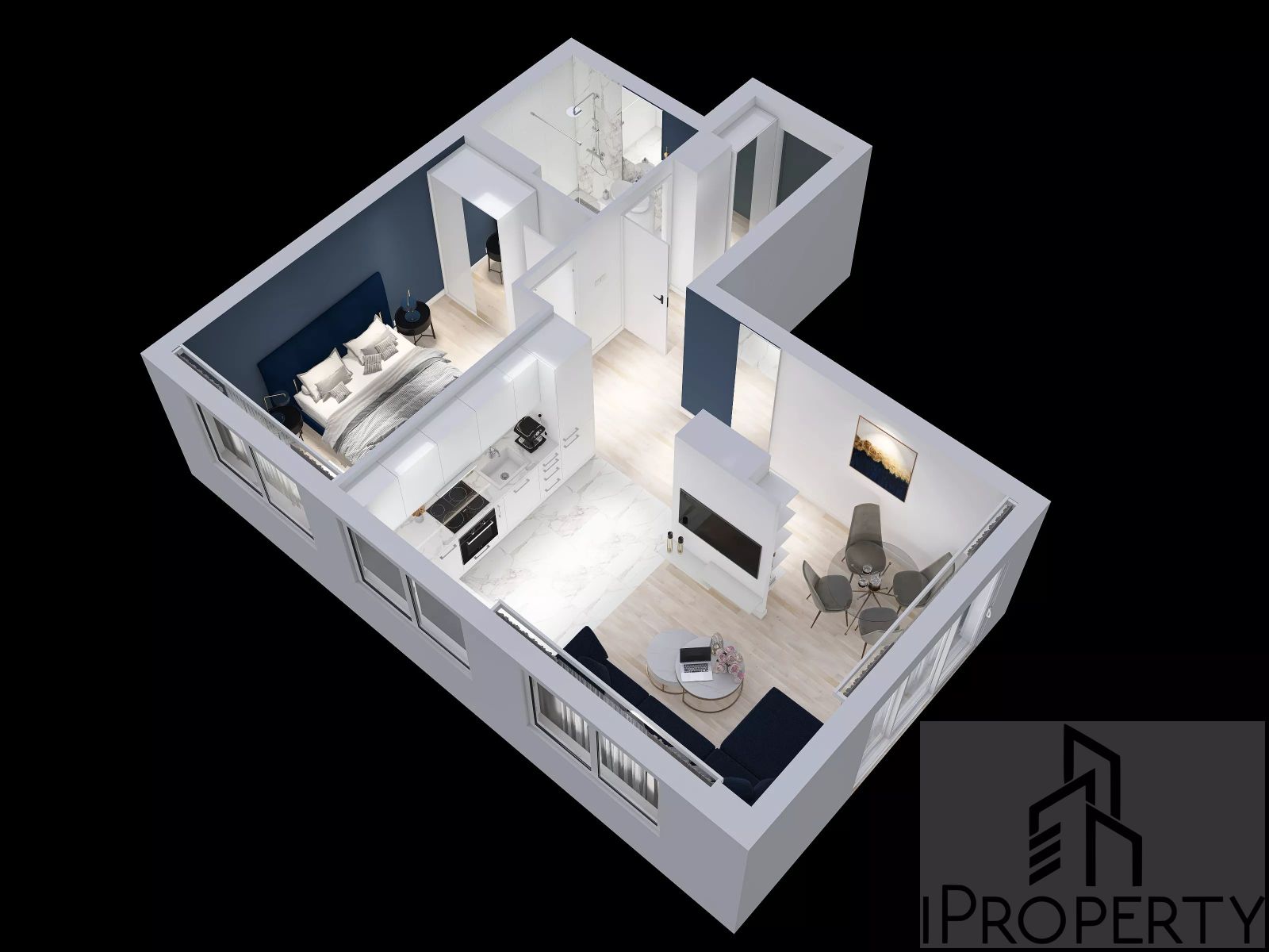 Kozielska Gliwice ver 2 – rzut 3d perspektywa