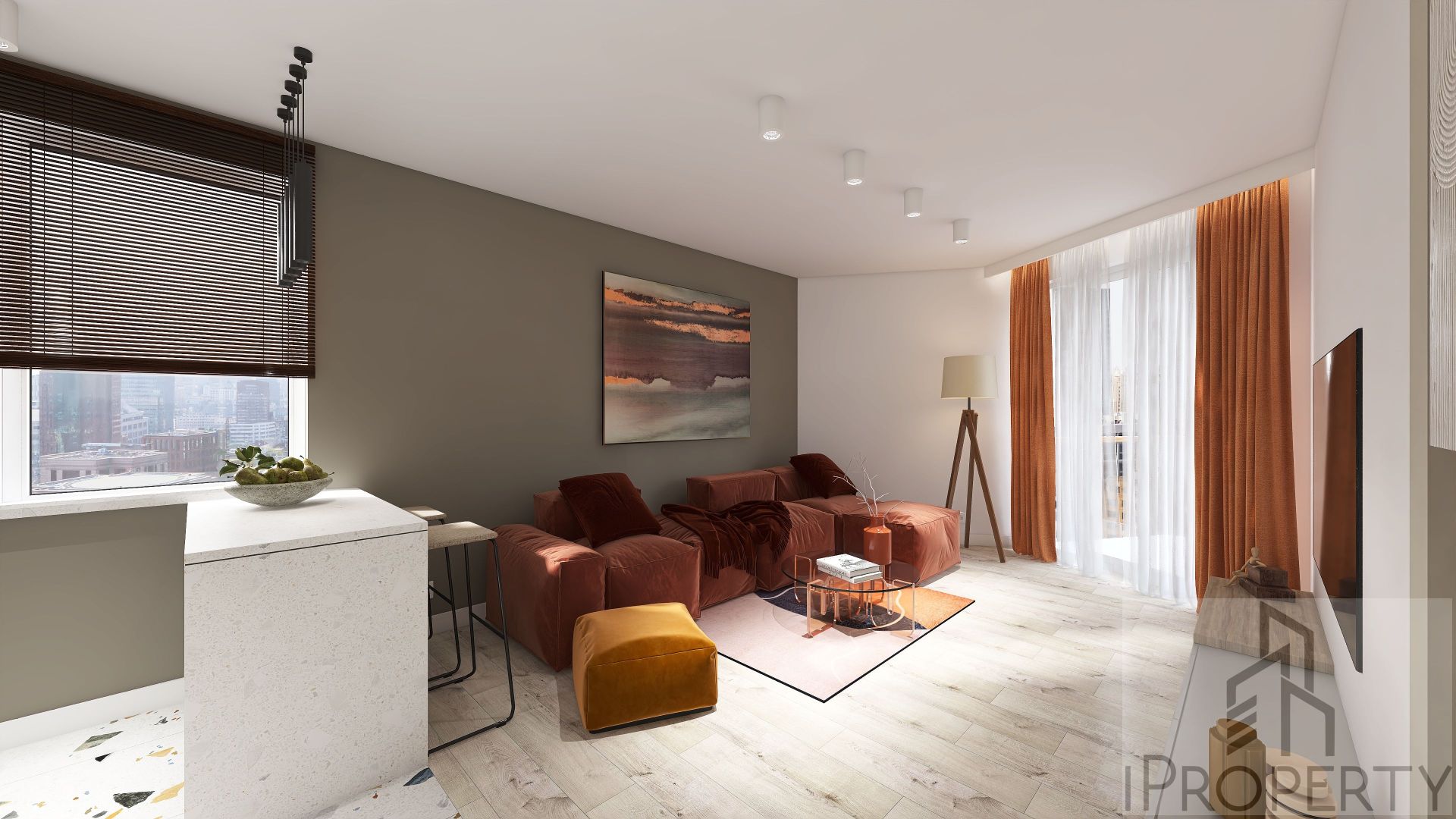 M29 – Rodźko – salon z aneksem kuchennym (2)