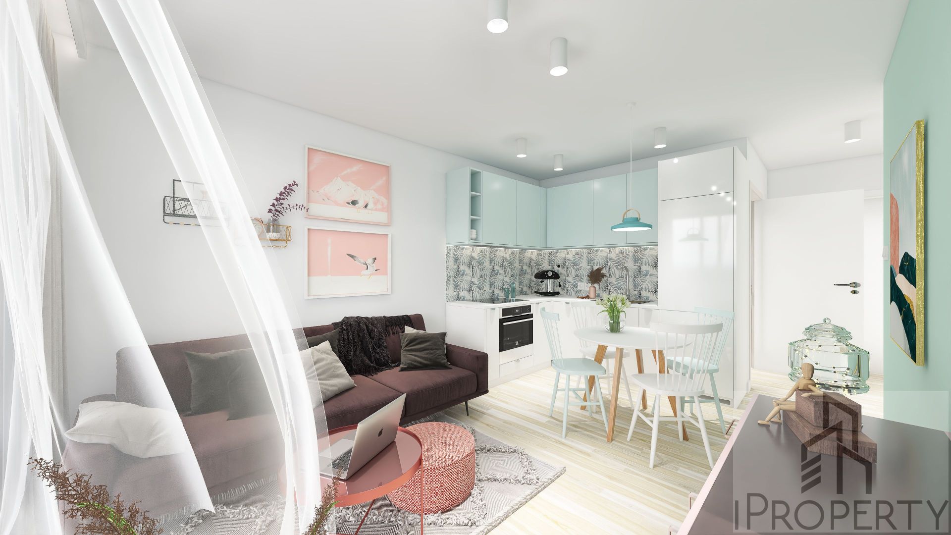 M31 – Rodźko – salon z aneksem kuchennym (6)