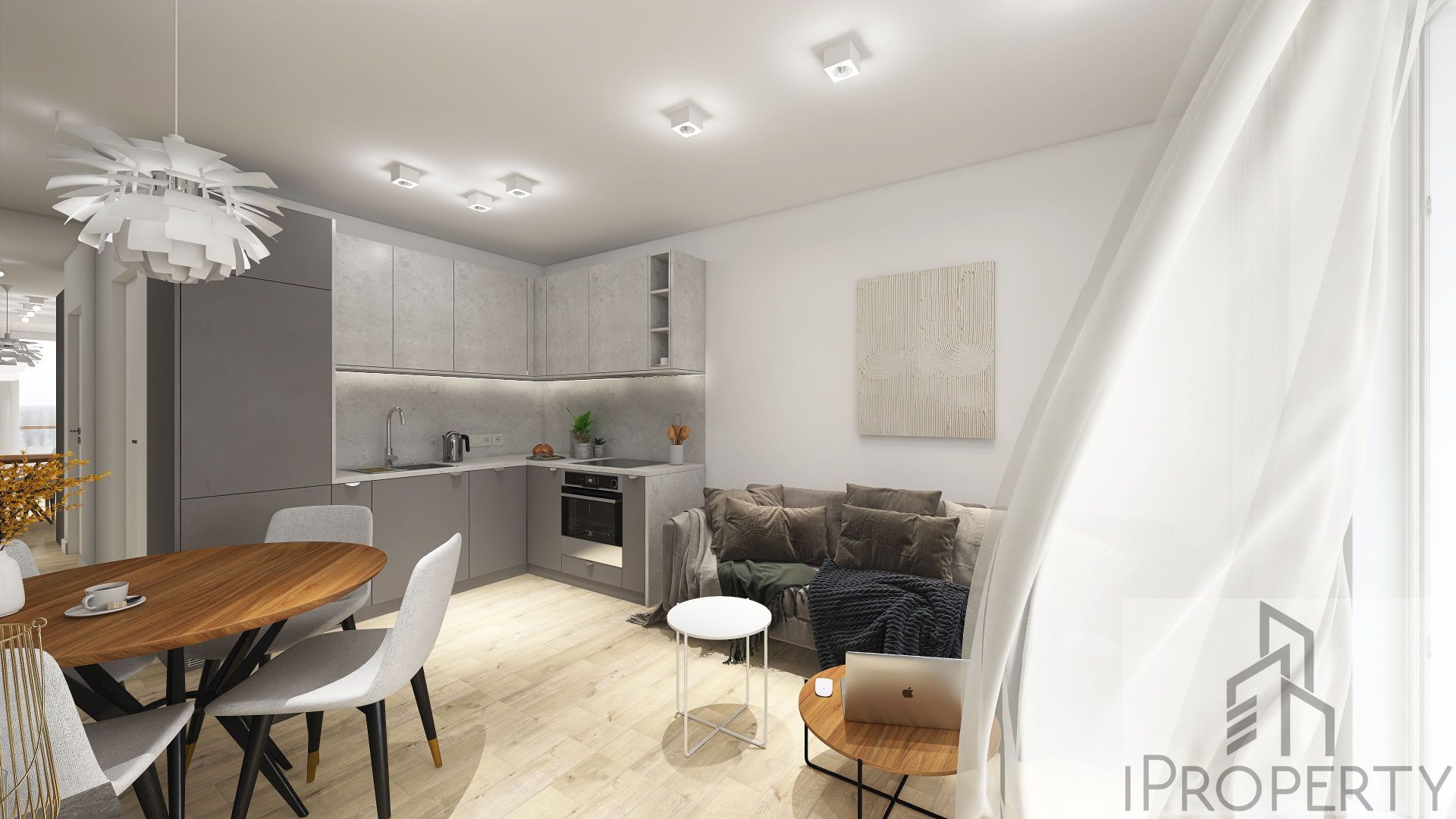 M32 – Rodźko – salon z aneksem kuchennym (4)