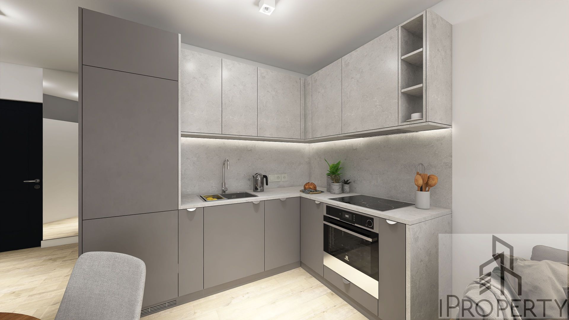 M32 – Rodźko – salon z aneksem kuchennym (6)