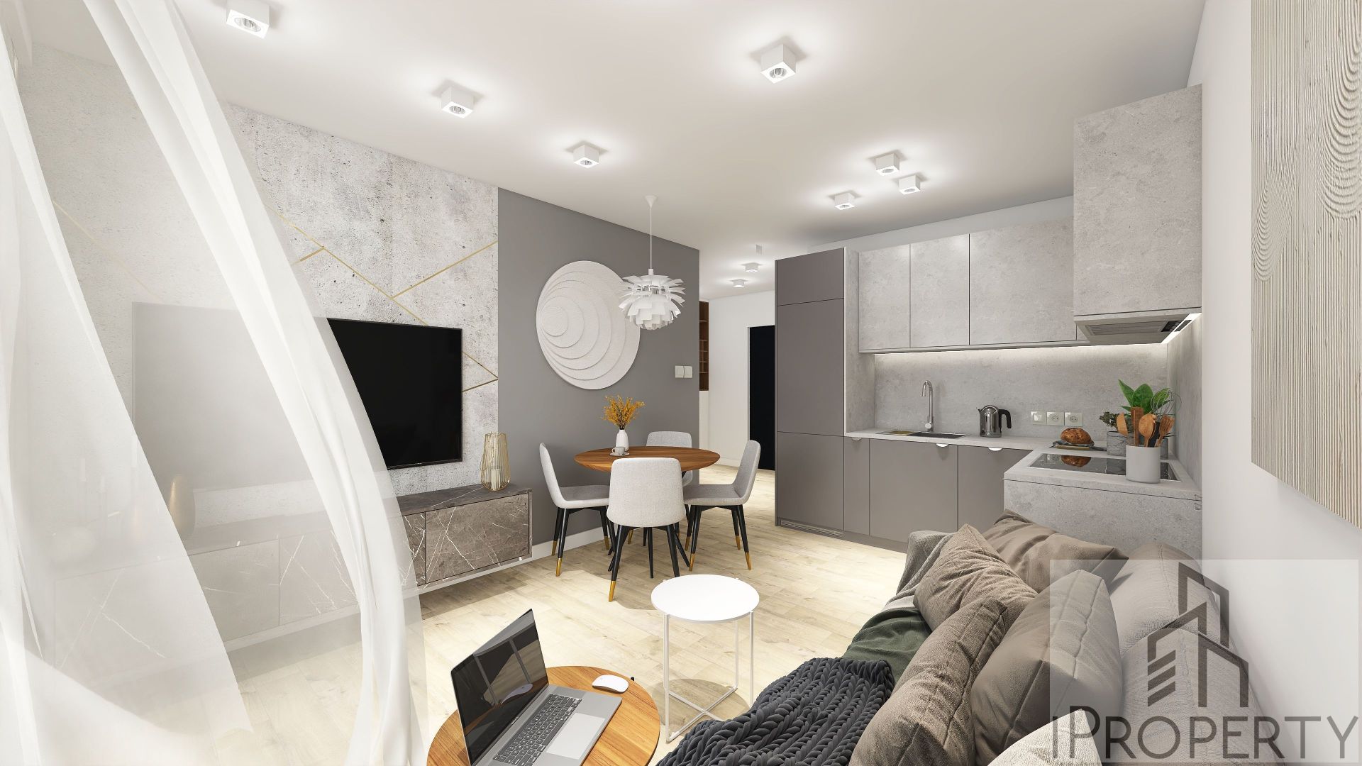M32 – Rodźko – salon z aneksem kuchennym (9)