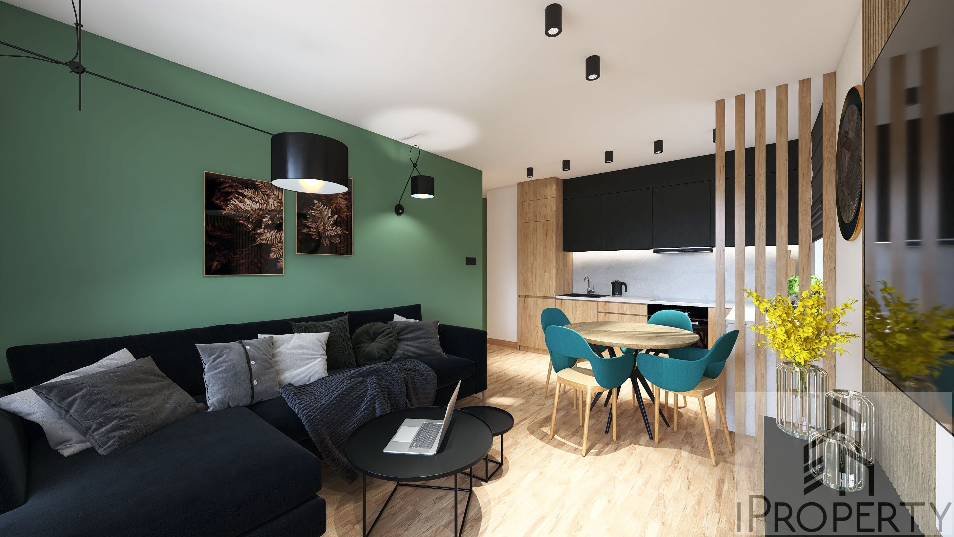 M34 – salon z aneksem kuchennym (6)