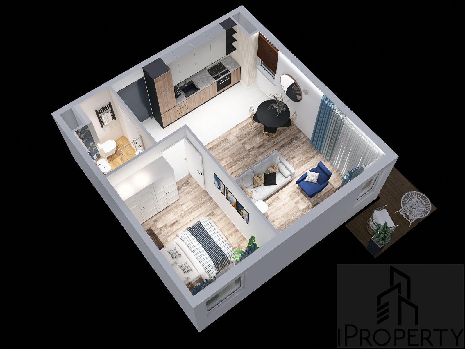 M5 – parter – Belzacka – rzut 3d perspektywa (2)