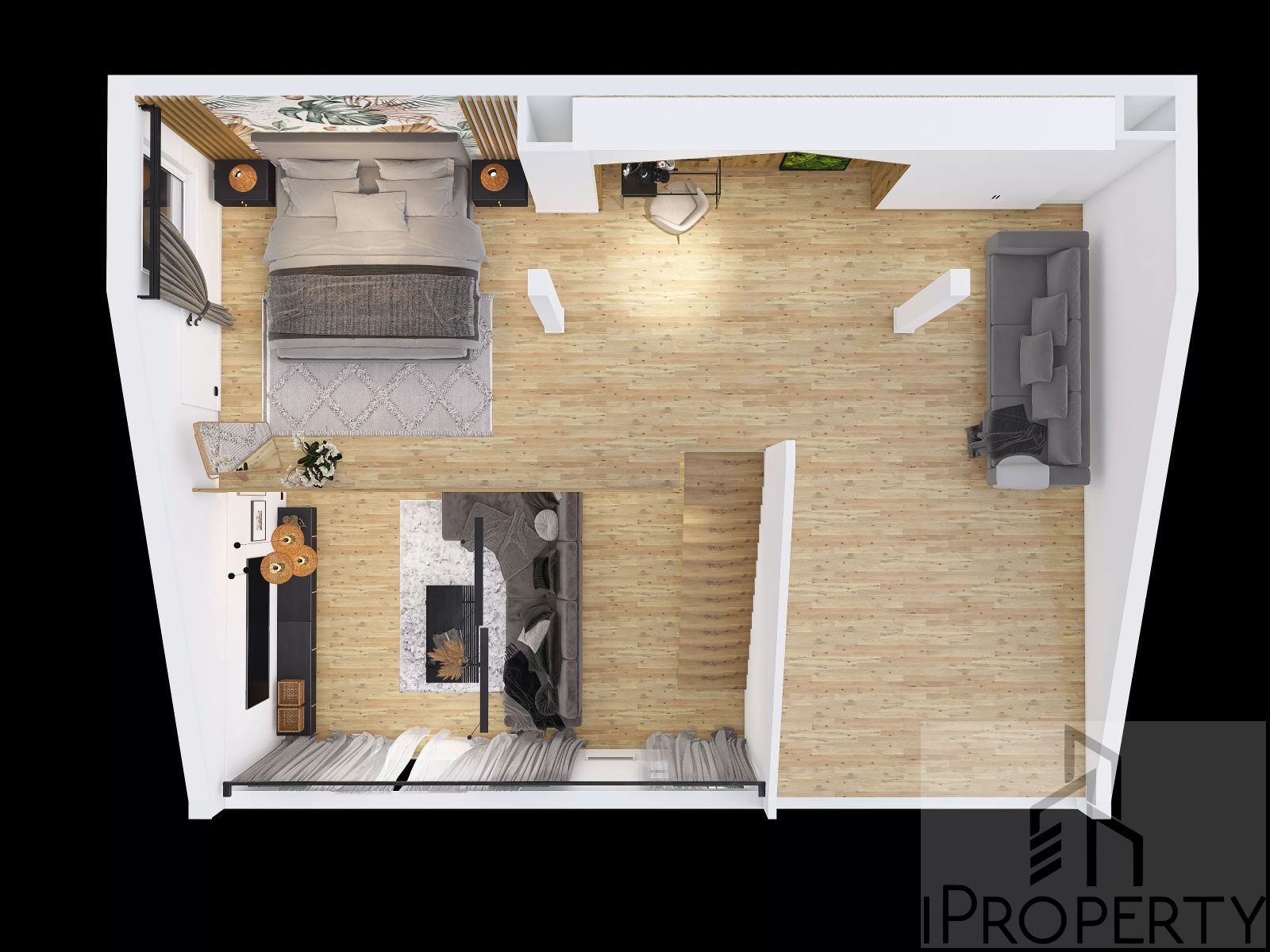Olszynki Bydgoszcz – rzut 3D z góry